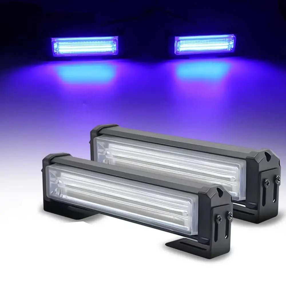 Truck COB LED Flashing Light, Car Grille Warning Lamp & Roof Alert Light, Universal 12 V/24 V Strobe Car Light with Multiple Flash Modes and Aluminum Housing