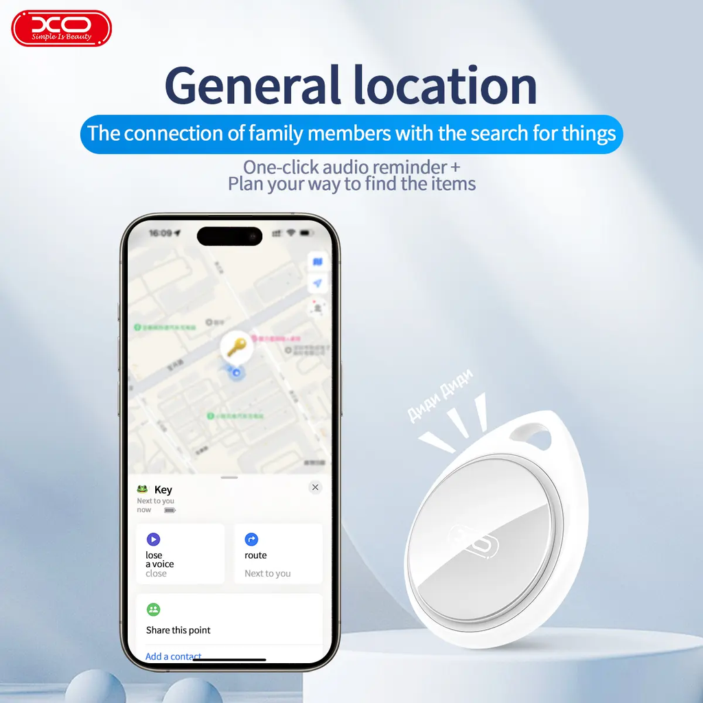 Smart GPS Tracker Tag 4-Pack – Anti-Lost Finder for Keys, Wallet, Luggage & Pets