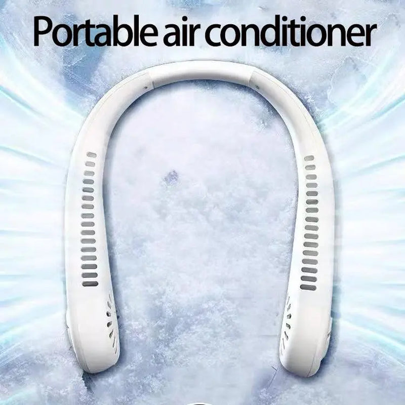 Hands-Free Neck Fan – Portable Wearable Cooling, Lightweight U-Shaped Design for Summer Travel, Outdoor Activities, Office, Commuting & Everyday Comfort