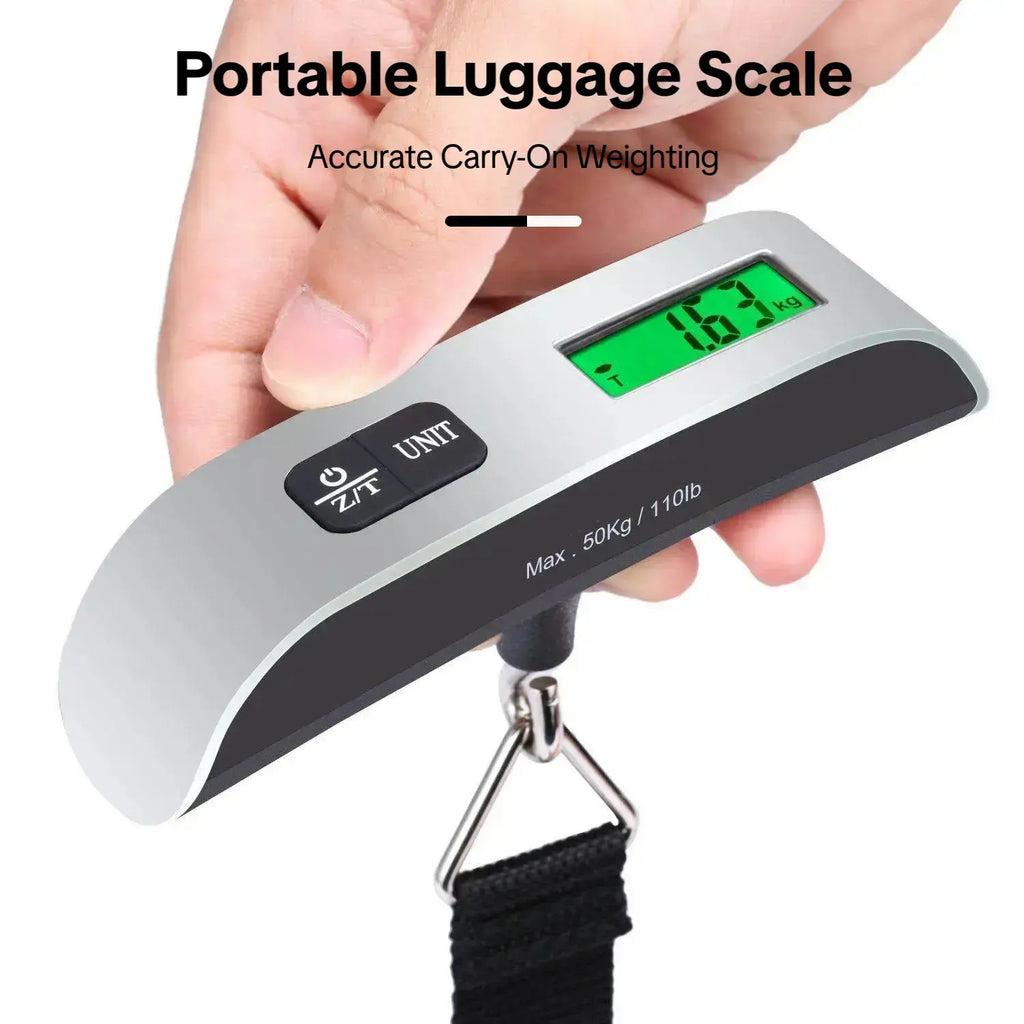 Portable Electronic Luggage Scale, 1 Count Handheld Digital Display Scale, Handheld Digital Display Scale for Home, Travel, Office, School