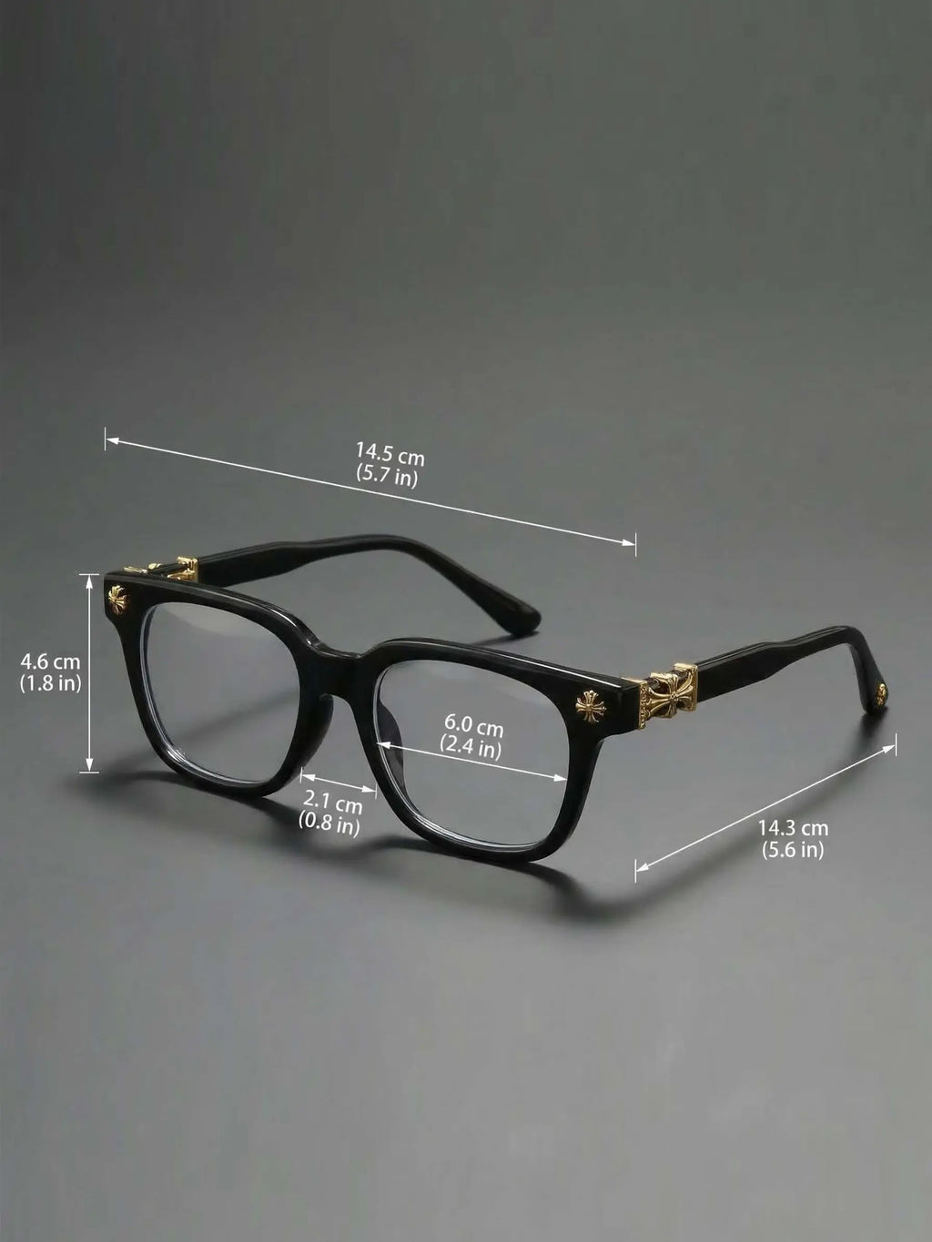 3 Pairs Fashion Square Frame Plain Glasses, Trendy Frames, Luxurious Cross Design for Unisex, Lightweight Retro Blue Light Blocking Eyewear, Computer Glasses, Square Glasses Set, Fashionable Frames Glasses, Square Frames Eyeglasses