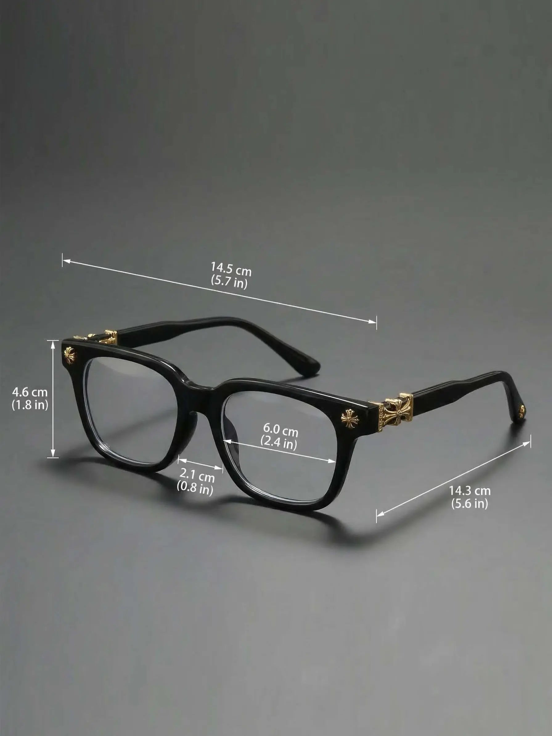 3 Pairs Fashion Square Frame Plain Glasses, Trendy Frames, Luxurious Cross Design for Unisex, Lightweight Retro Blue Light Blocking Eyewear, Computer Glasses, Square Glasses Set, Fashionable Frames Glasses, Square Frames Eyeglasses